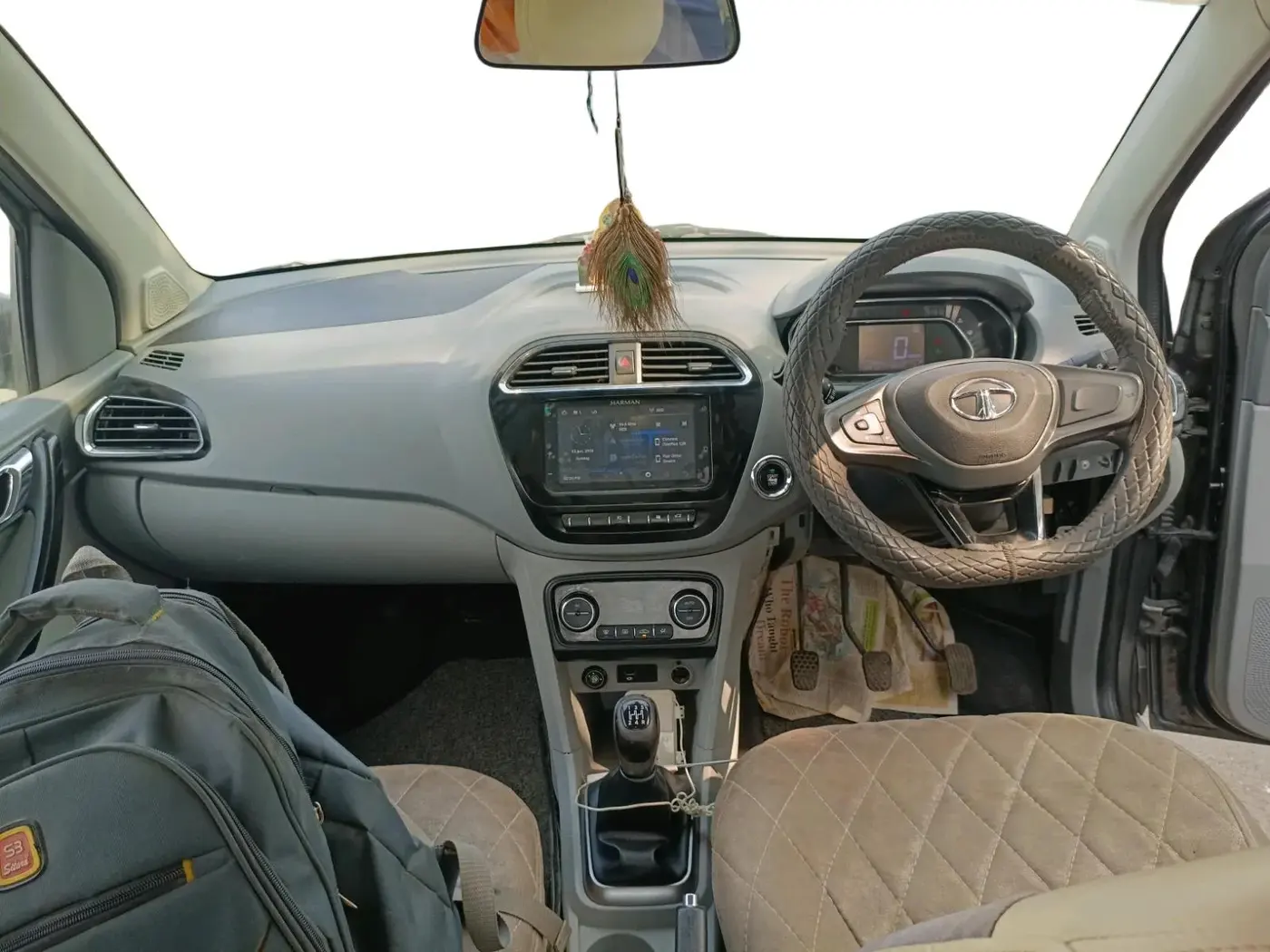 2021 Tata TIGOR XZ PLUS PETROL, CNG, Manual, 60,913 km, interior