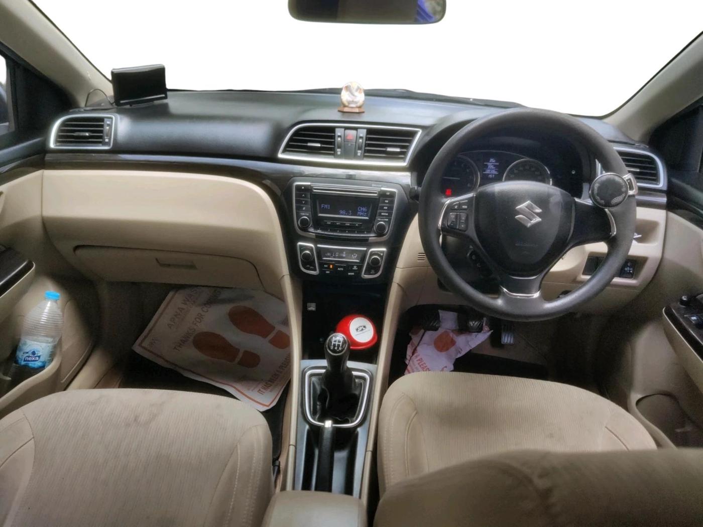 2017 Maruti Ciaz DELTA 1.4 MT PETROL, Petrol, Manual, 1,39,728 km, interior