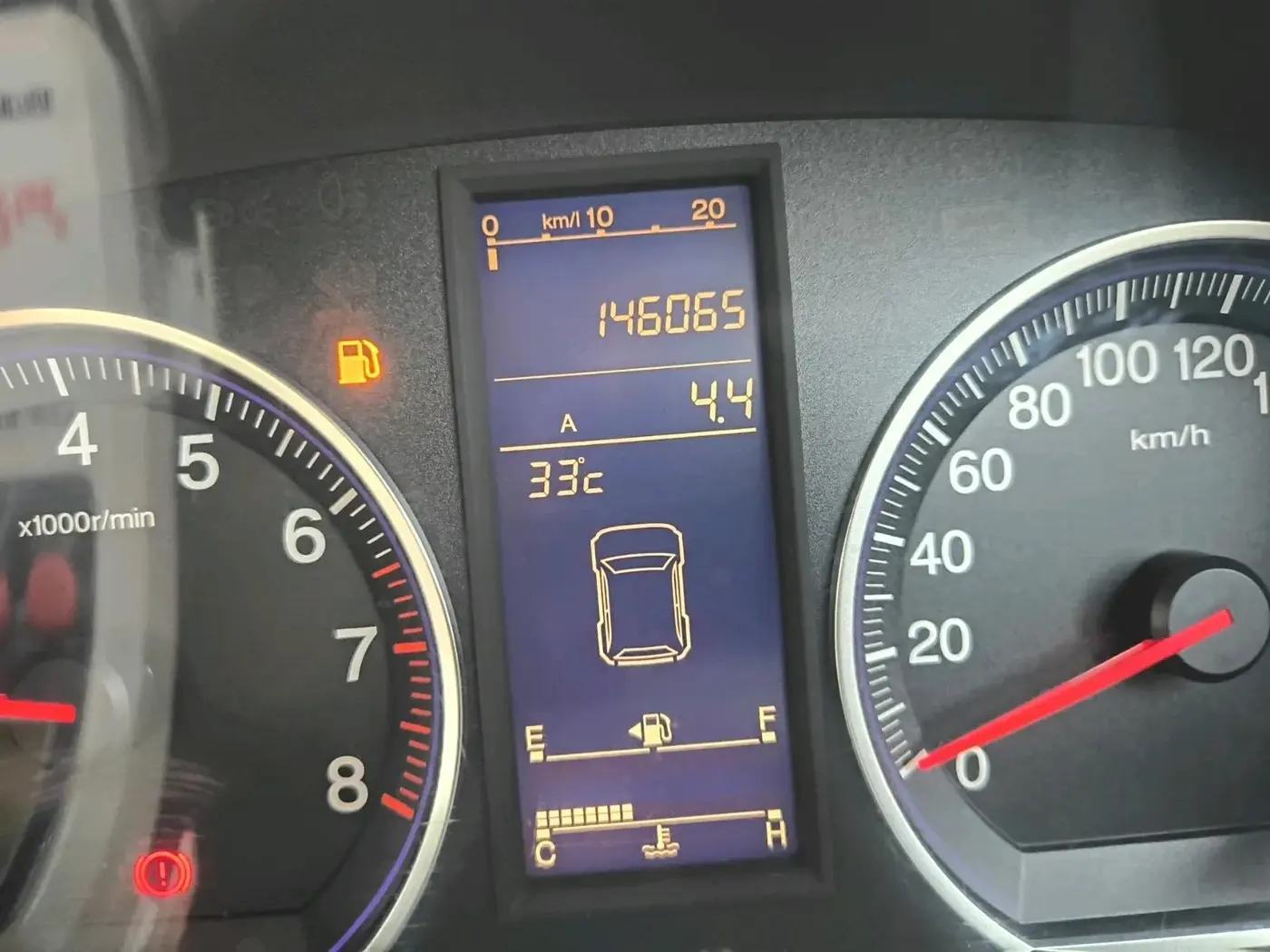 2011 Honda CRV 2.4L 2WD MT, CNG, Manual, 1,46,065 km, interior