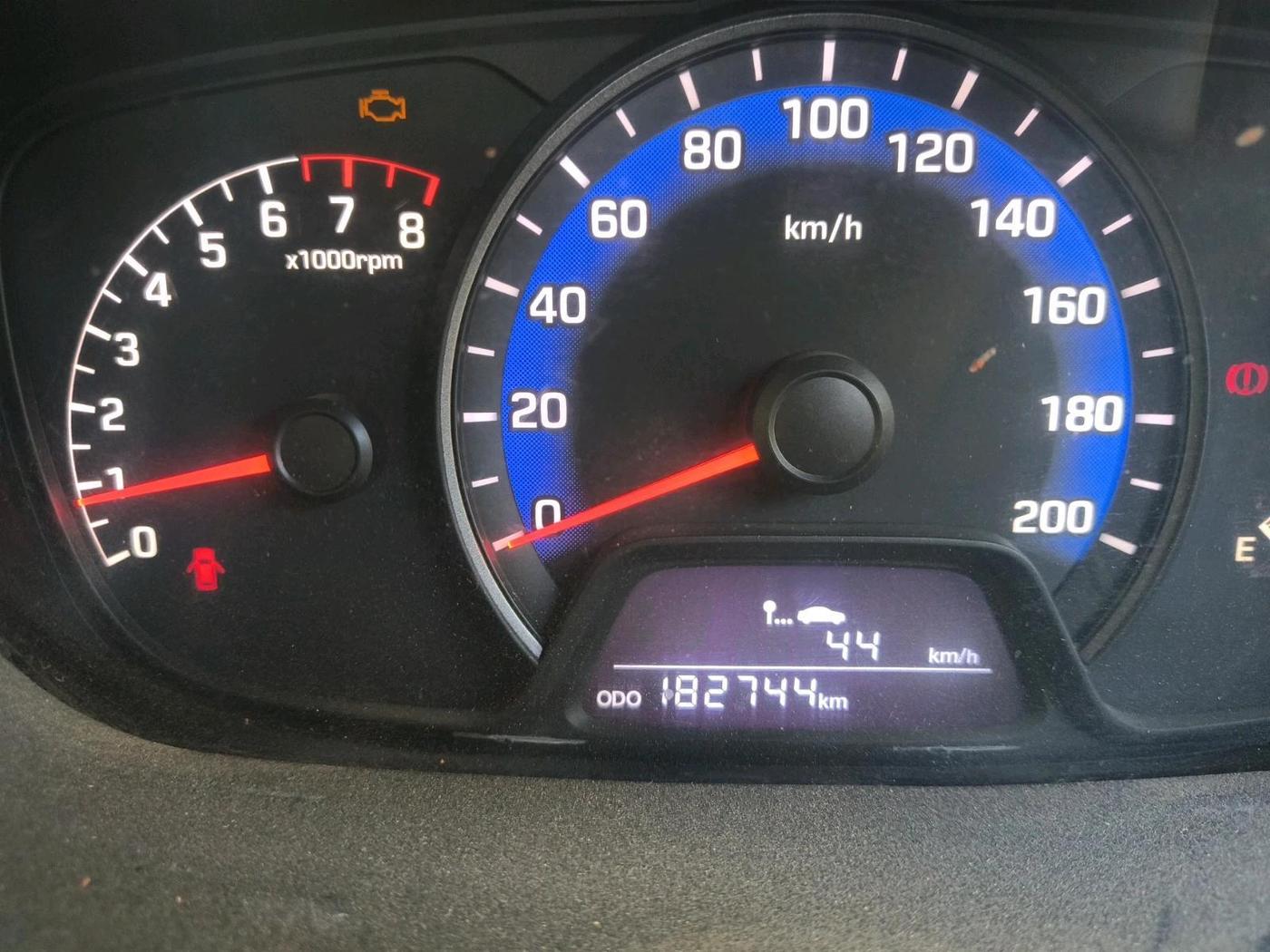 2014 Hyundai Xcent S 1.2, CNG, Manual, 1,82,744 km, interior