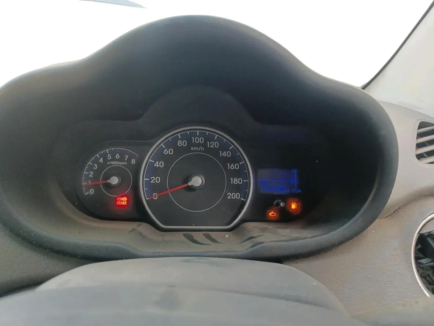 2012 Hyundai i10 ERA 1.1, CNG, Manual, 1,14,472 km, interior