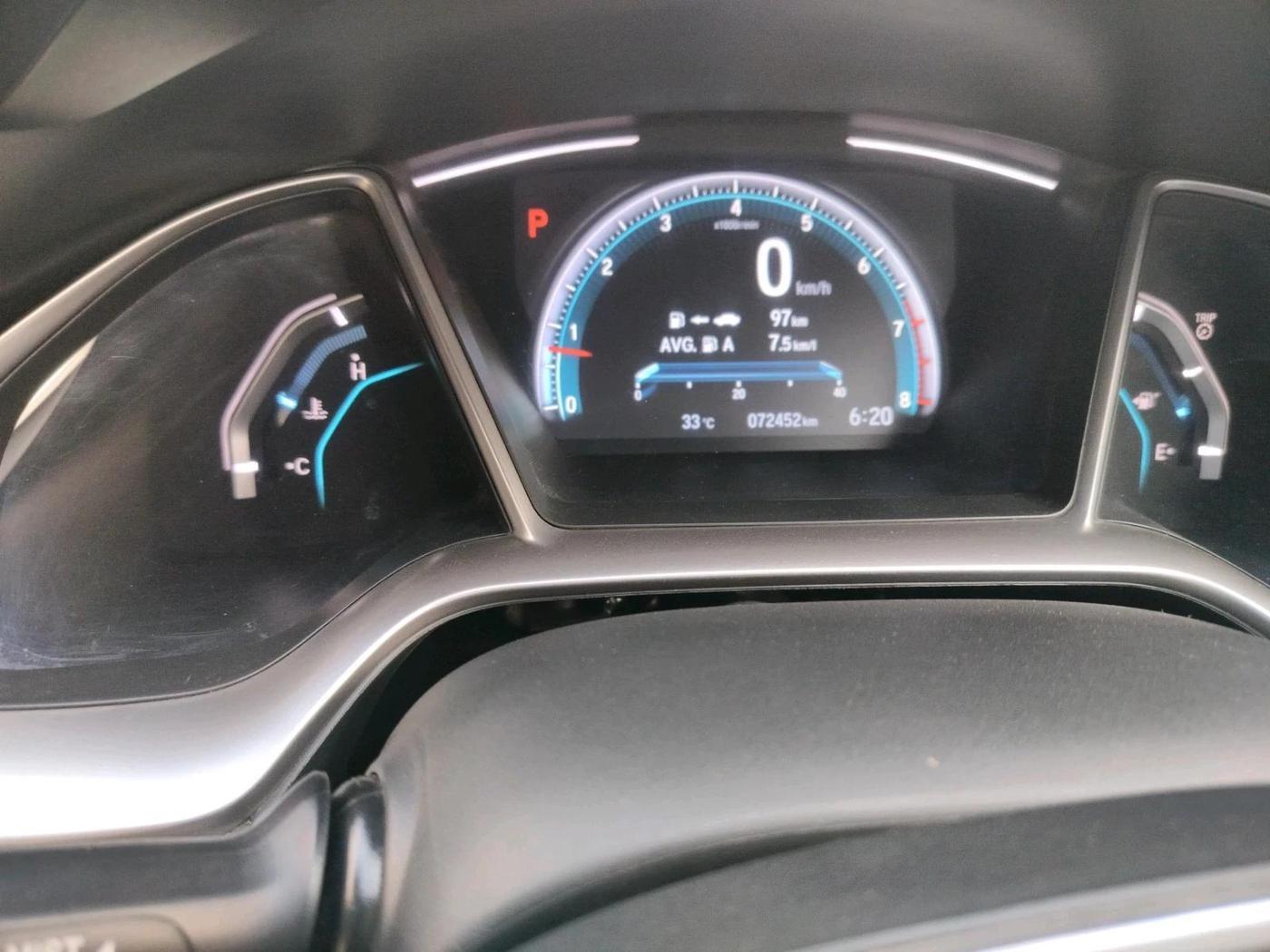 2019 Honda Civic 1.8L I-VTEC ZX CVT, Petrol, Automatic, 72,452 km, interior