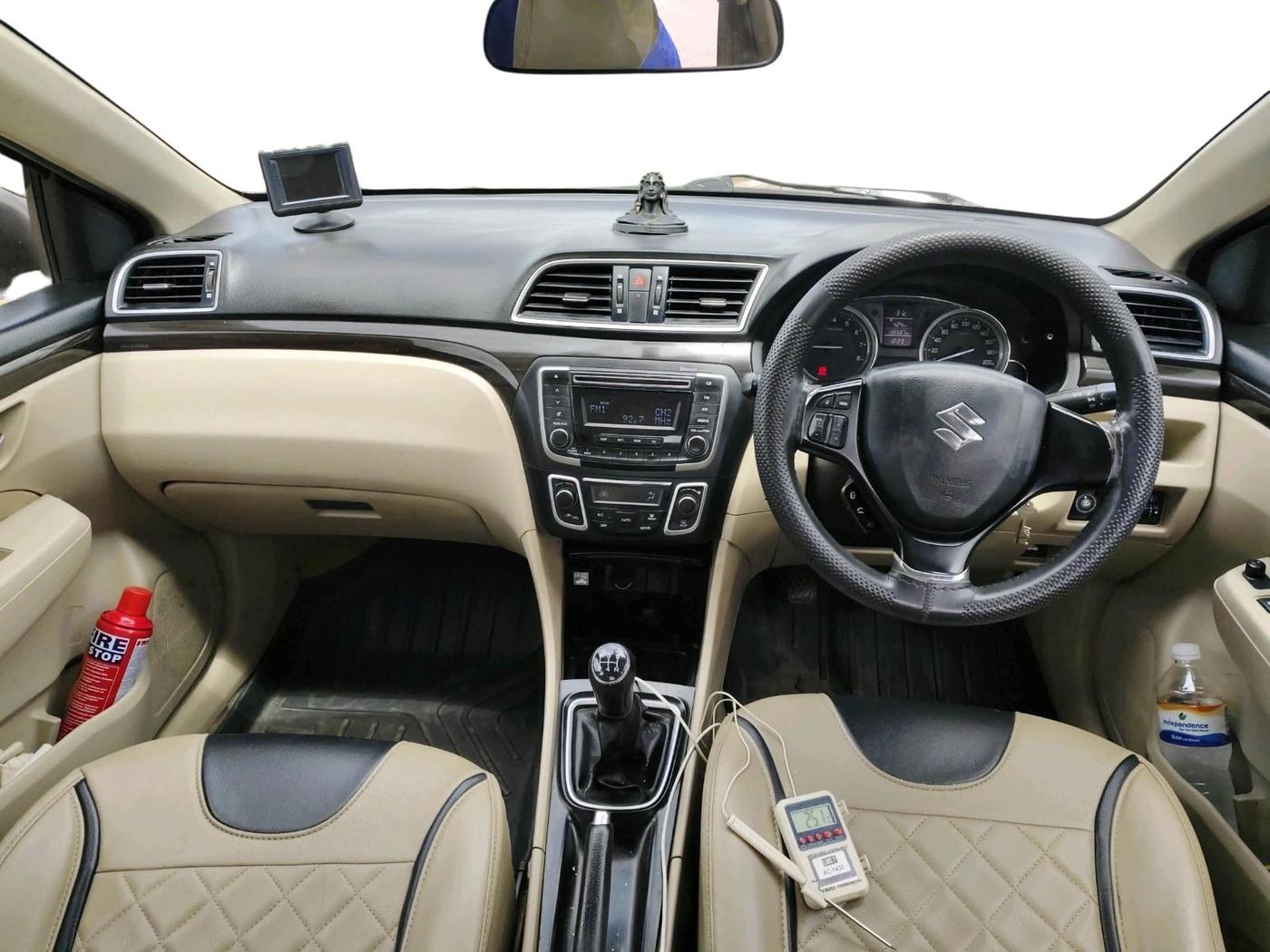 2017 Maruti Ciaz DELTA 1.4 MT PETROL, Petrol, Manual, 1,38,587 km, interior