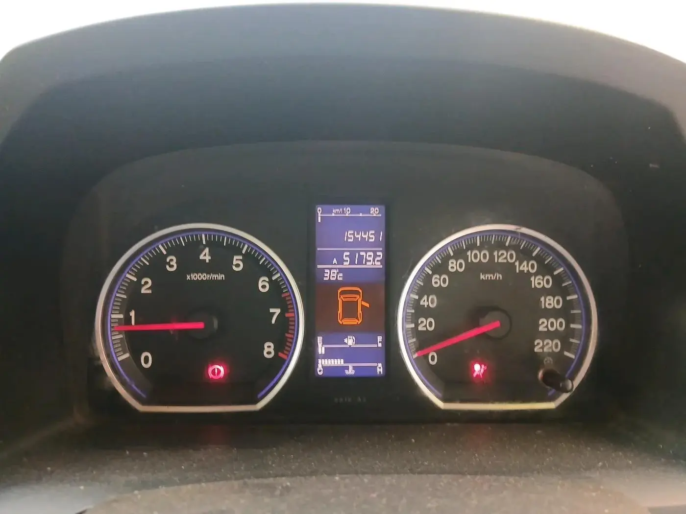 2012 Honda CRV 2.4L 2WD MT, Petrol, Manual, 1,54,451 km, interior
