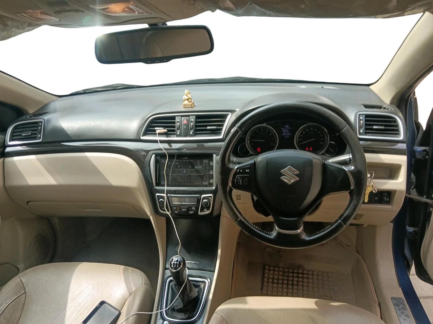2017 Maruti Ciaz ALPHA 1.4 PETROL, Petrol, Manual, 1,32,734 km, interior