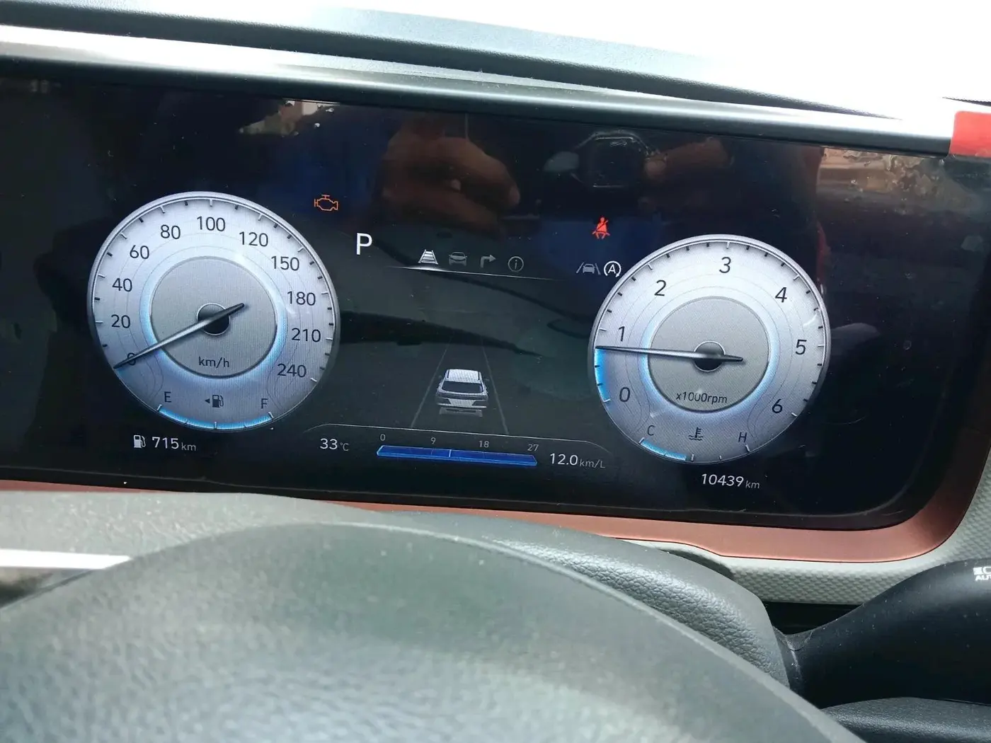 2025 Hyundai Creta SX (O) 1.5 DIESEL AT, Diesel, Automatic, 10,439 km, interior