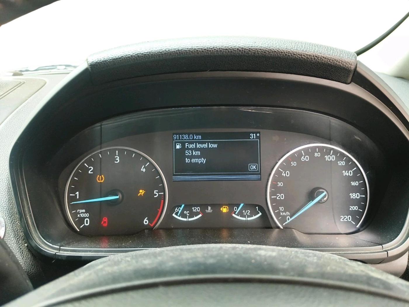 2018 Ford Ecosport TITANIUM 1.5L SPORTS(SUNROOF) DIESEL, Diesel, Manual, 91,138 km, interior