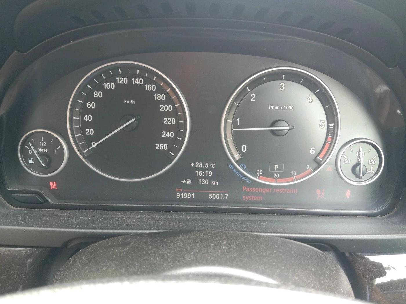 2012 BMW 5 Series 520D 2.0, Diesel, Automatic, 91,991 km, interior