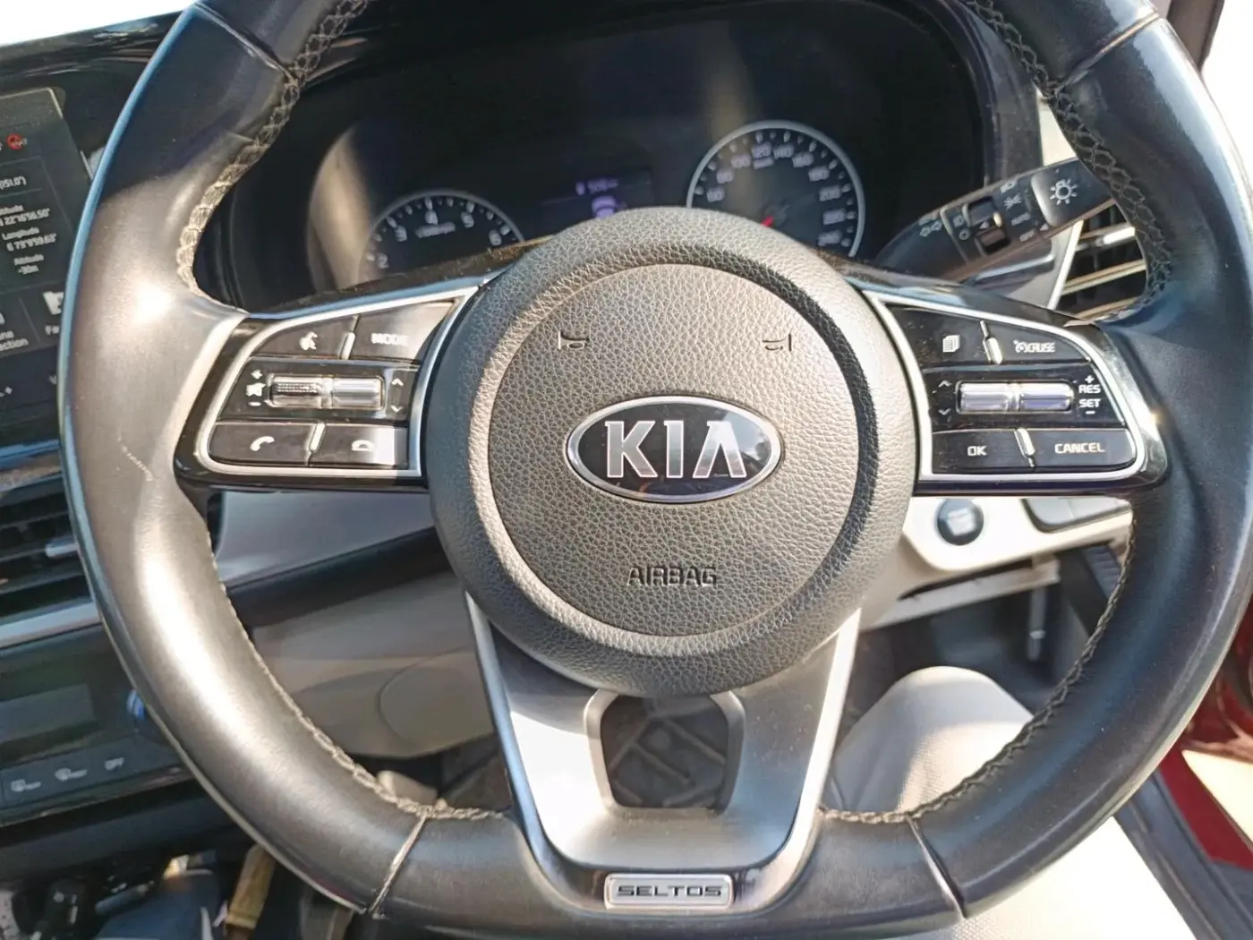 2019 KIA SELTOS HTX IVT 1.5 PETROL, Petrol, Automatic, 80,810 km, interior