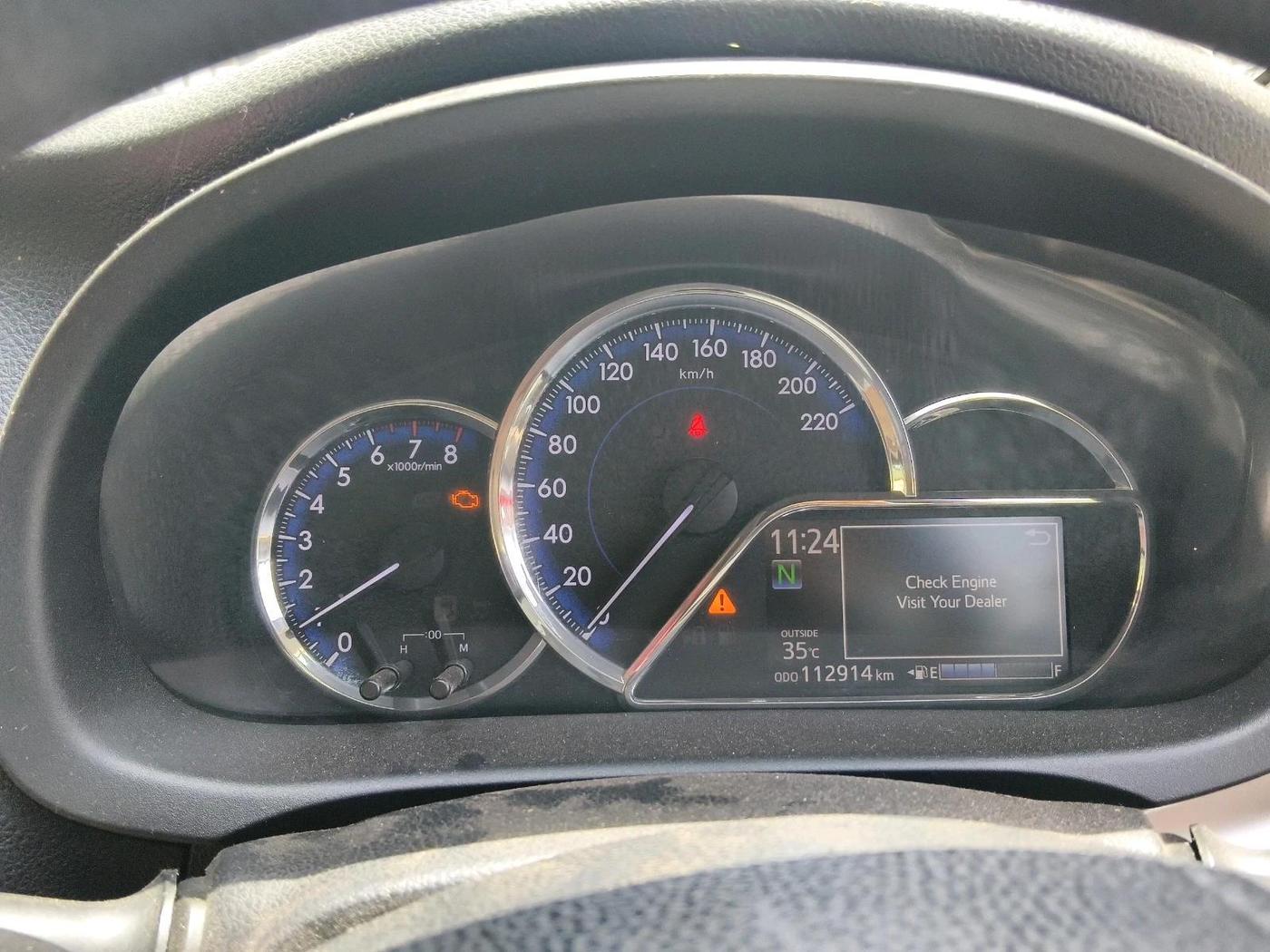 2018 Toyota YARIS V CVT, CNG, Automatic, 1,12,914 km, interior