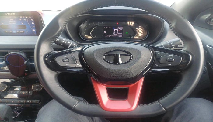 2023 Tata NEXON XZ PLUS LUX SUNROOF RED DARK PETROL, Petrol, Manual, 8,111 km, interior
