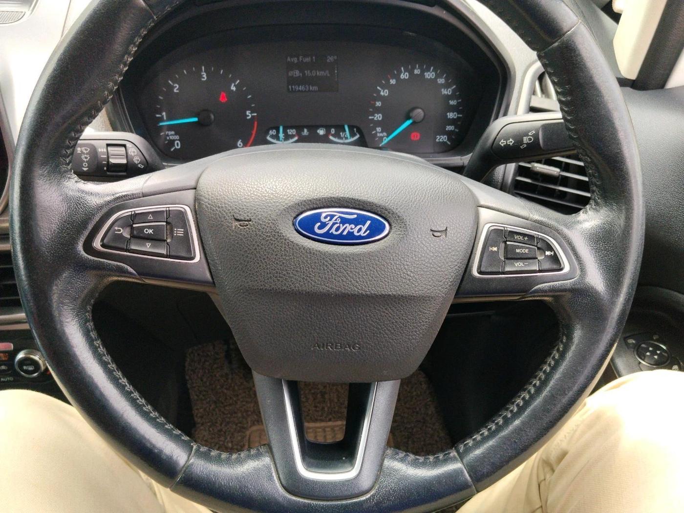2019 Ford Ecosport TITANIUM 1.5L DIESEL, Diesel, Manual, 1,19,463 km, interior
