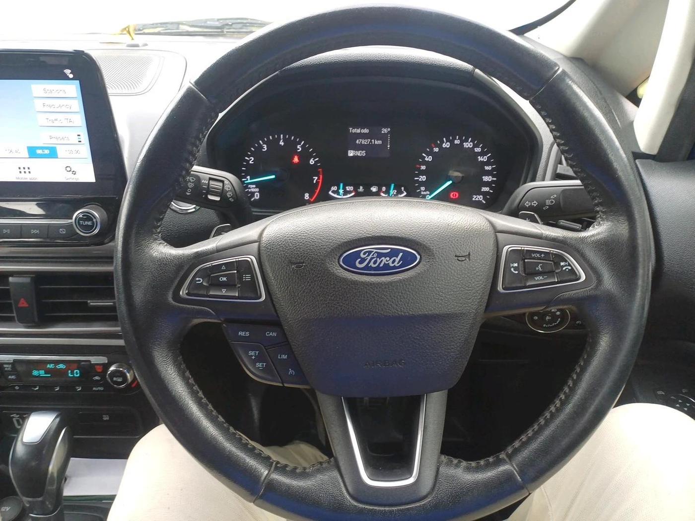 2019 Ford Ecosport TITANIUM + 1.5L PETROL AT, Petrol, Automatic, 47,827 km, interior