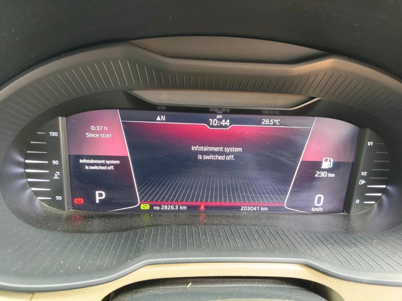 2019 Skoda Octavia 2.0 TDI L&K AT, Diesel, Automatic, 2,03,041 km, interior