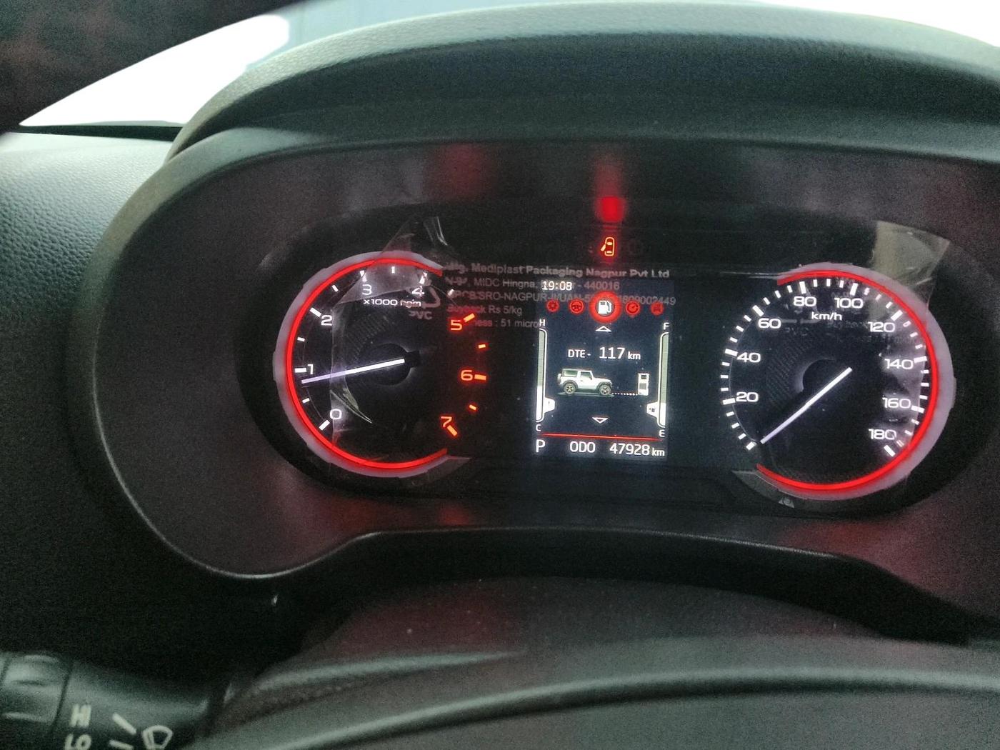 2021 Mahindra Thar LX D AT 4WD HT, Diesel, Automatic, 47,928 km, interior