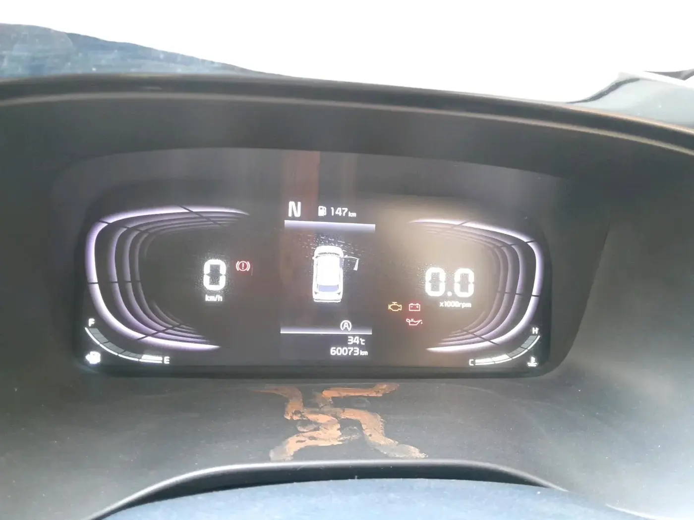 2023 KIA CARENS LUXURY 1.5 TURBO PETROL IMT 7 STR, Petrol, Manual, 60,073 km, interior