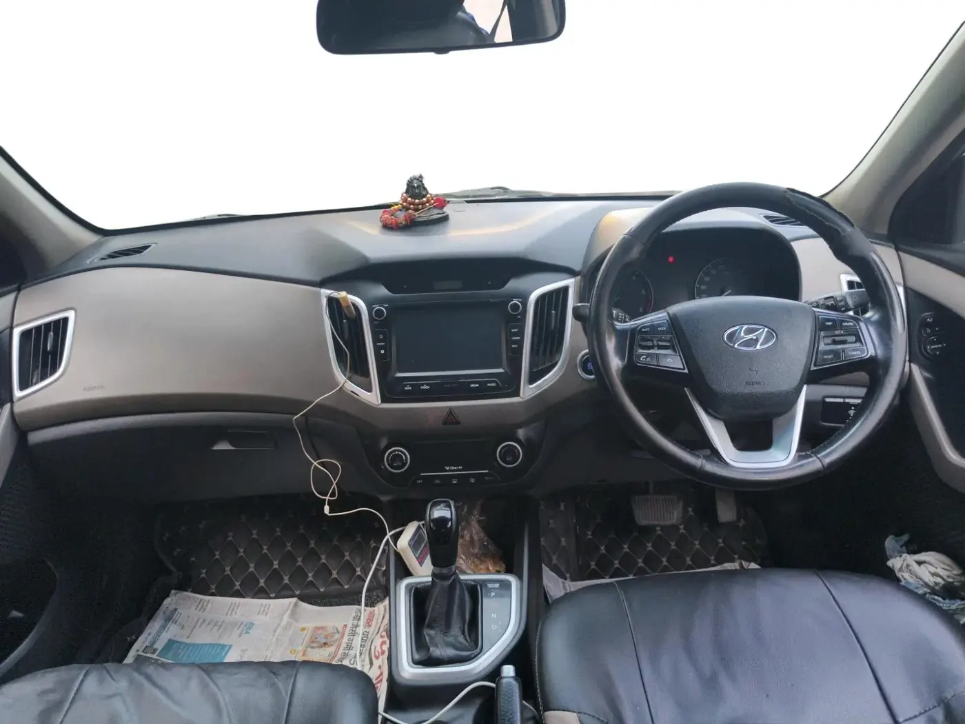 2018 Hyundai Creta SX AT 1.6 DIESEL, Diesel, Automatic, 1,27,500 km, interior