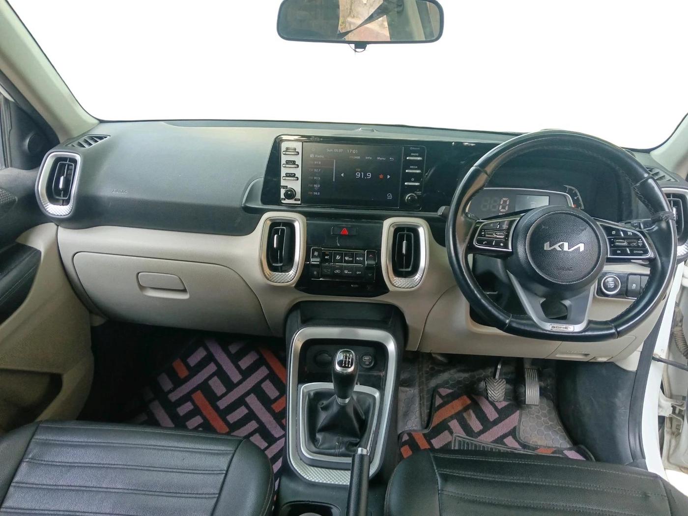 2021 KIA SONET HTX 1.0 IMT, Petrol, Manual, 33,754 km, interior