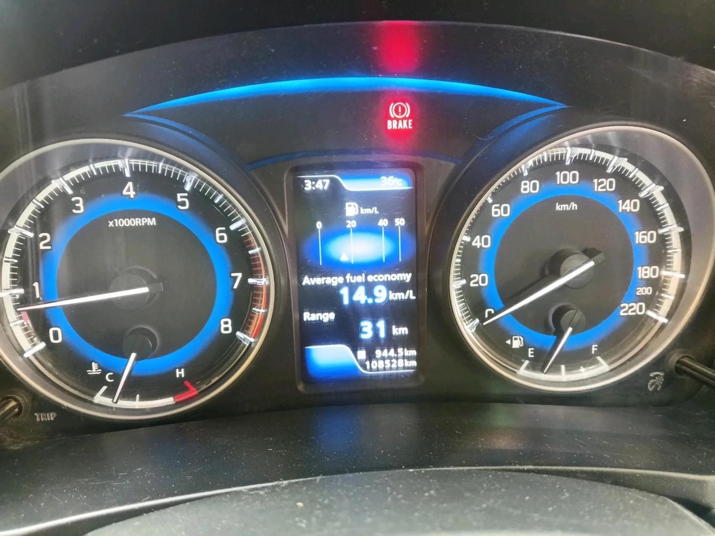 2019 Toyota Glanza G ISG, Petrol, Manual, 1,08,528 km, interior