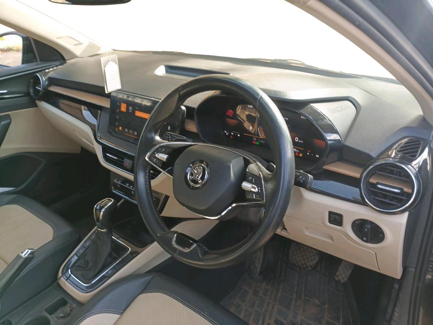 2022 Skoda SLAVIA STYLE 1.5L TSI DSG, Petrol, Automatic, 47,619 km, interior