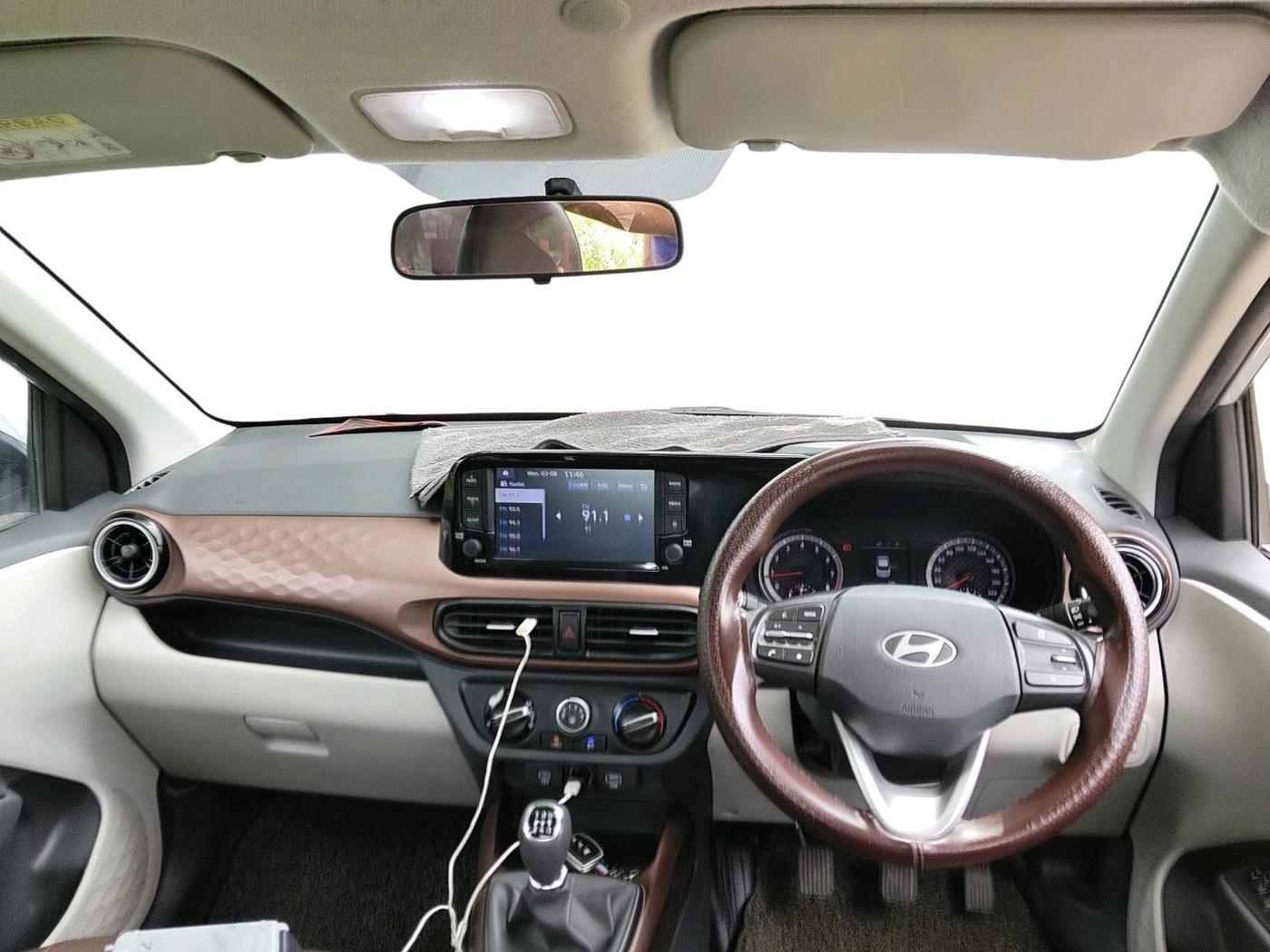 2024 Hyundai AURA SX 1.2 CNG, CNG, Manual, 24,568 km, interior