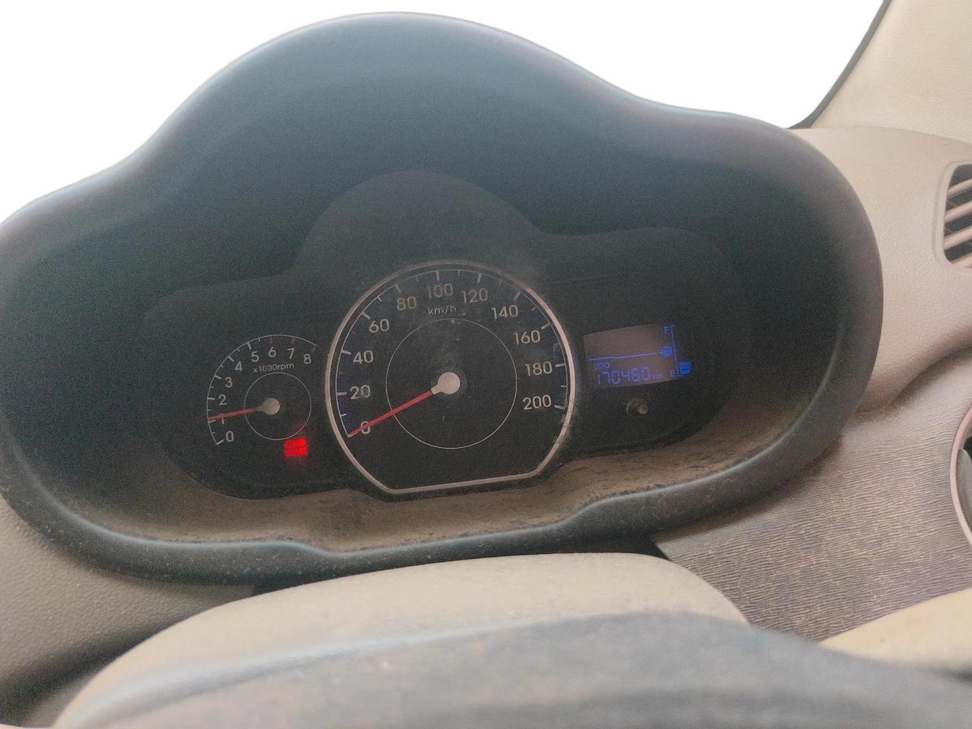 2011 Hyundai i10 D LITE 1.1, CNG, Manual, 1,70,460 km, interior