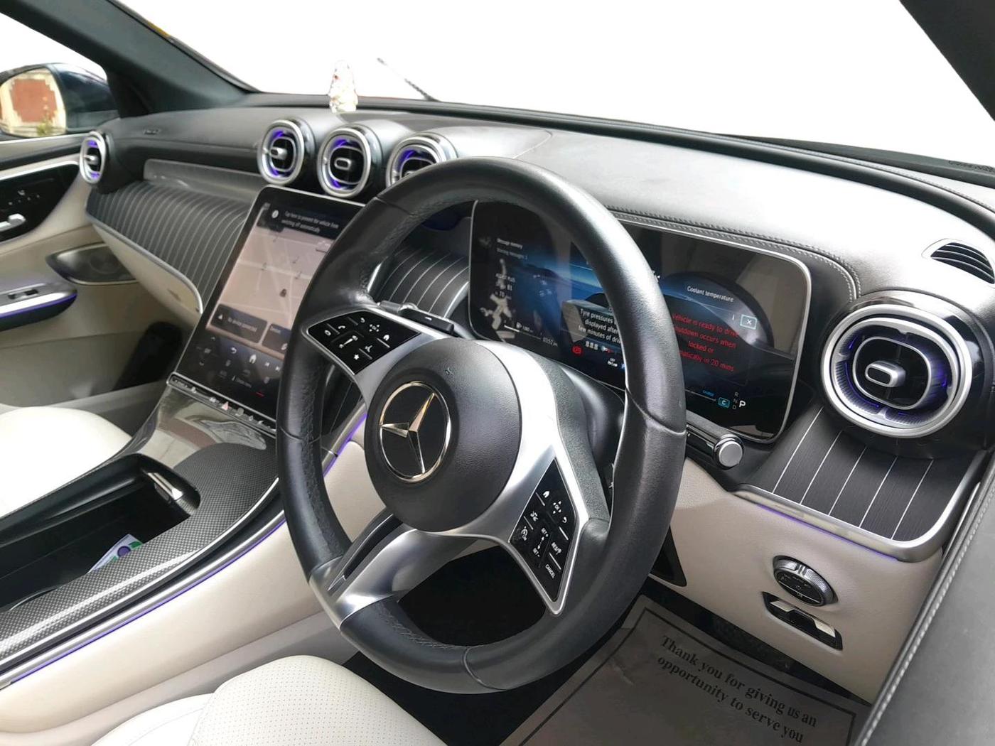 2024 Mercedes Benz GLC CLASS 300 4MATIC, Petrol, Automatic, 15,724 km, interior