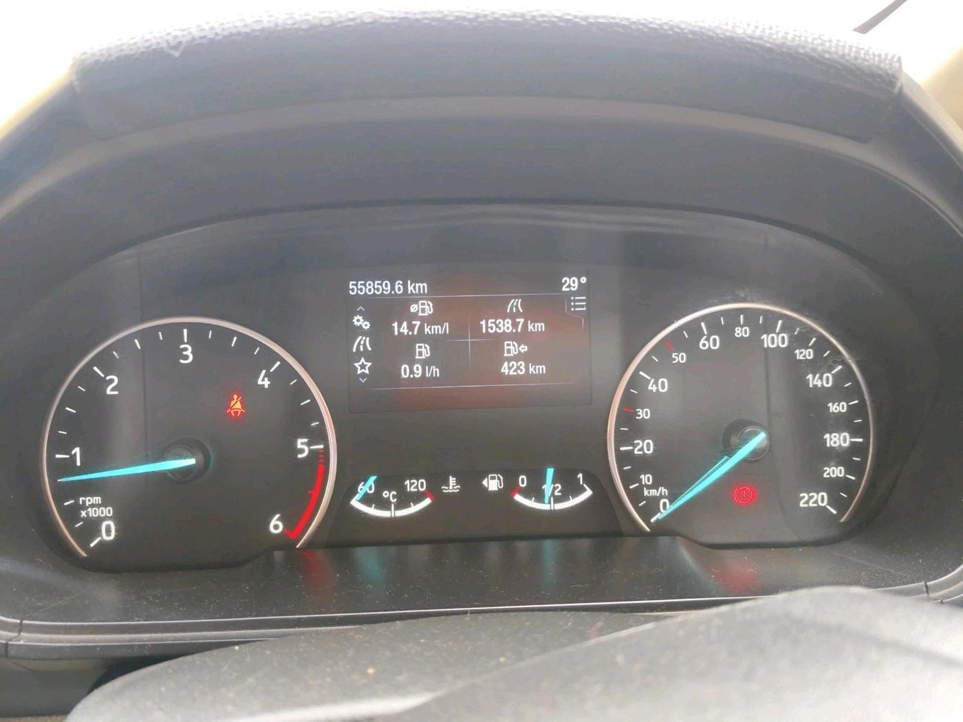 2020 Ford Ecosport TITANIUM 1.5L DIESEL, Diesel, Manual, 55,859 km, interior