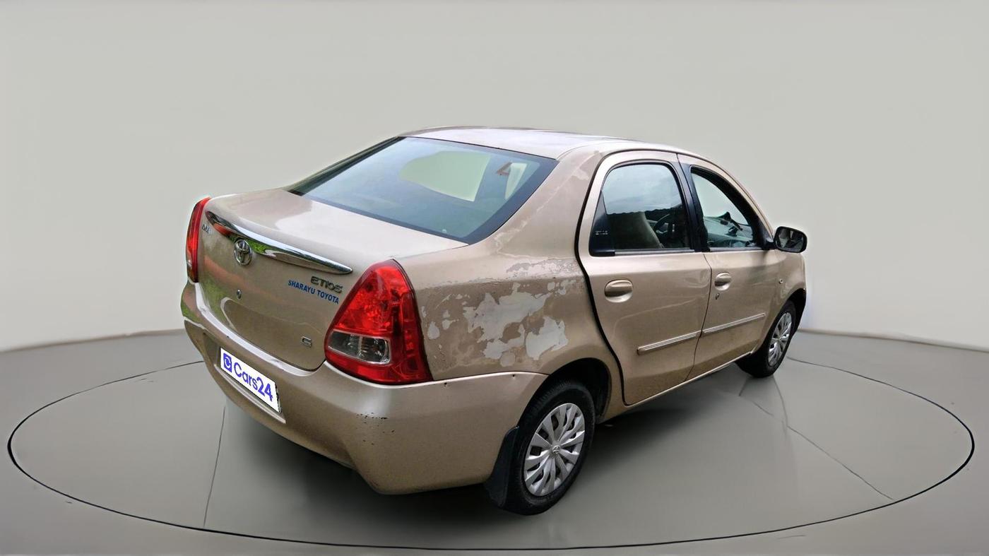 2012 Toyota Etios G, Petrol, Manual, 1,38,851 km, exterior