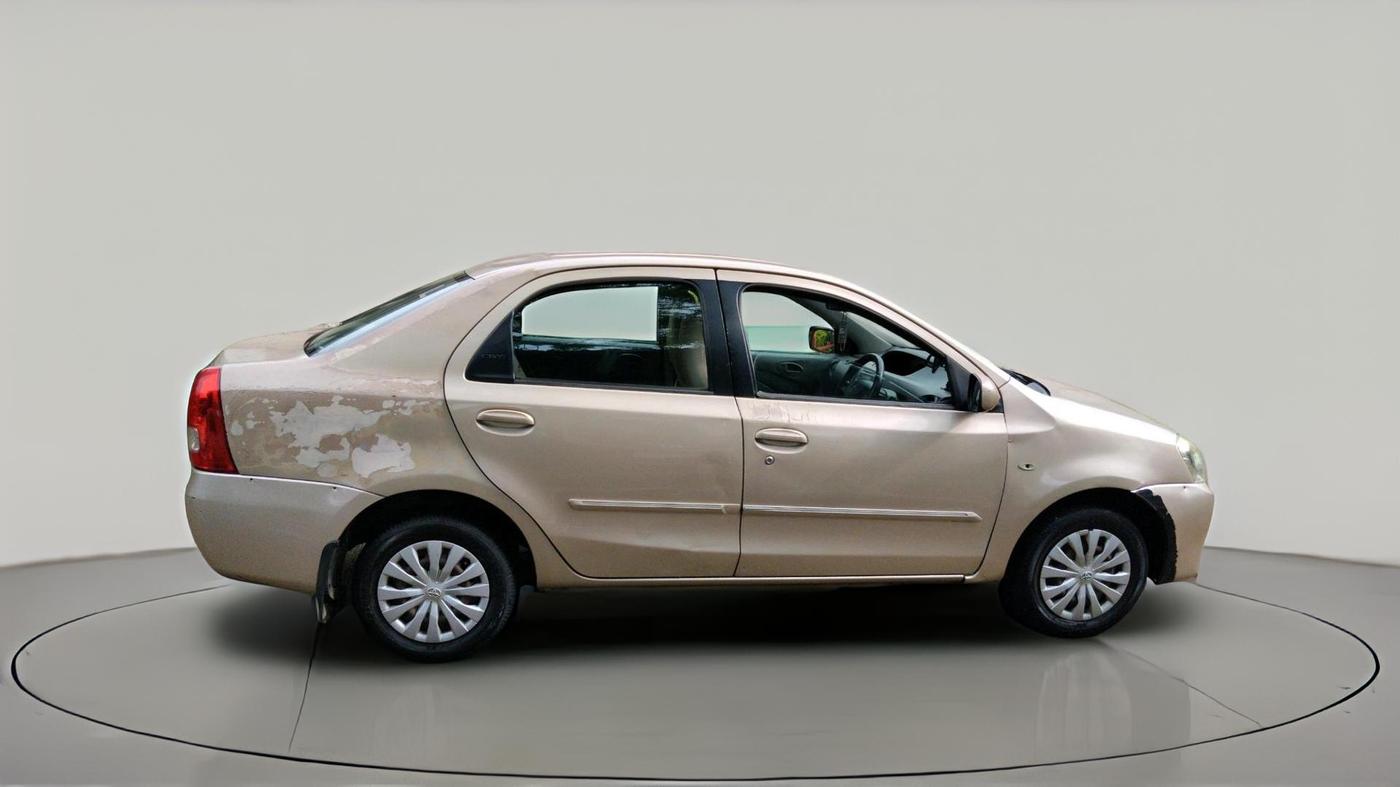 2012 Toyota Etios G, Petrol, Manual, 1,38,851 km, exterior
