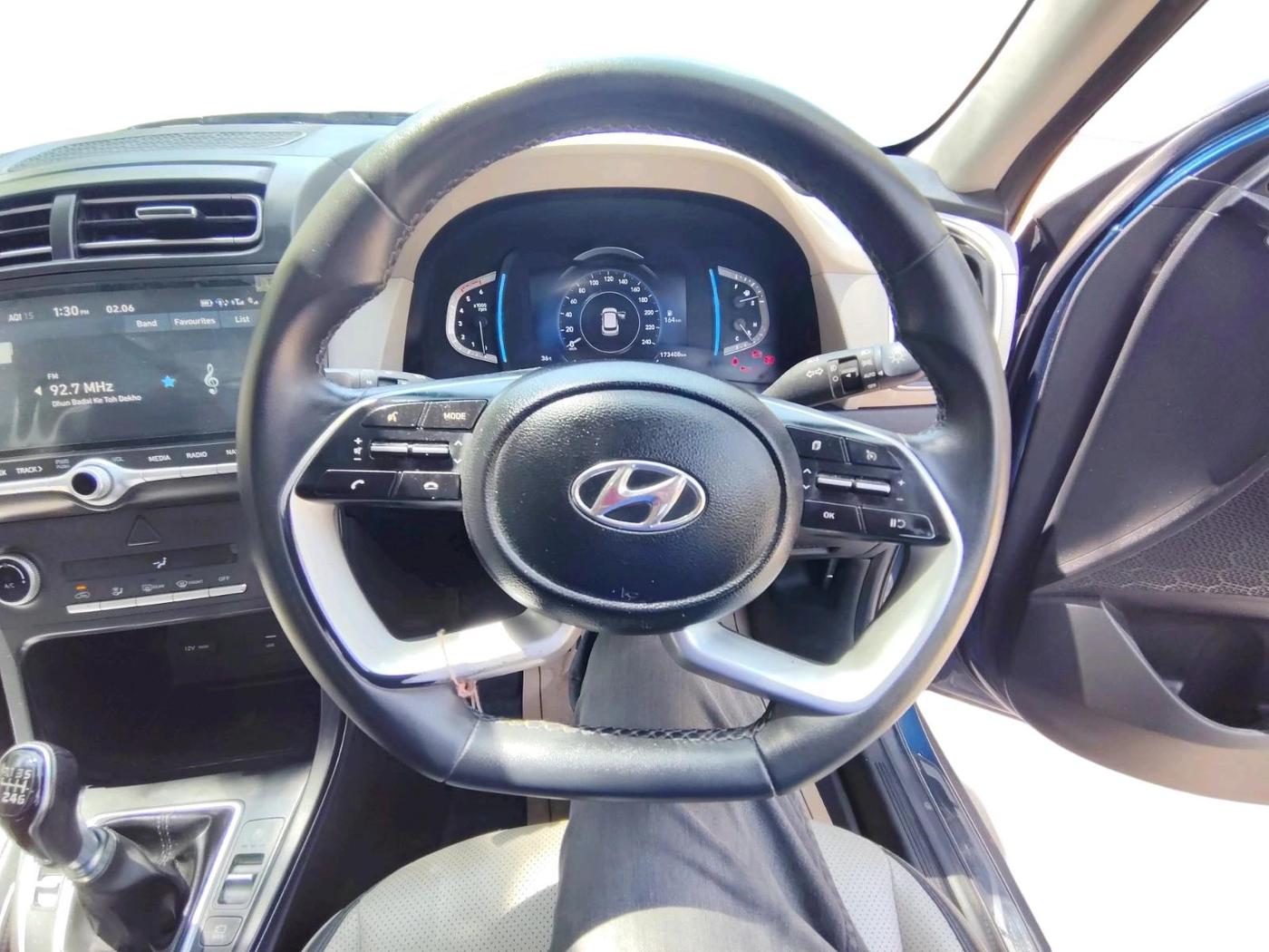 2020 Hyundai Creta SX (O) 1.5 DIESEL, Diesel, Manual, 1,73,408 km, interior
