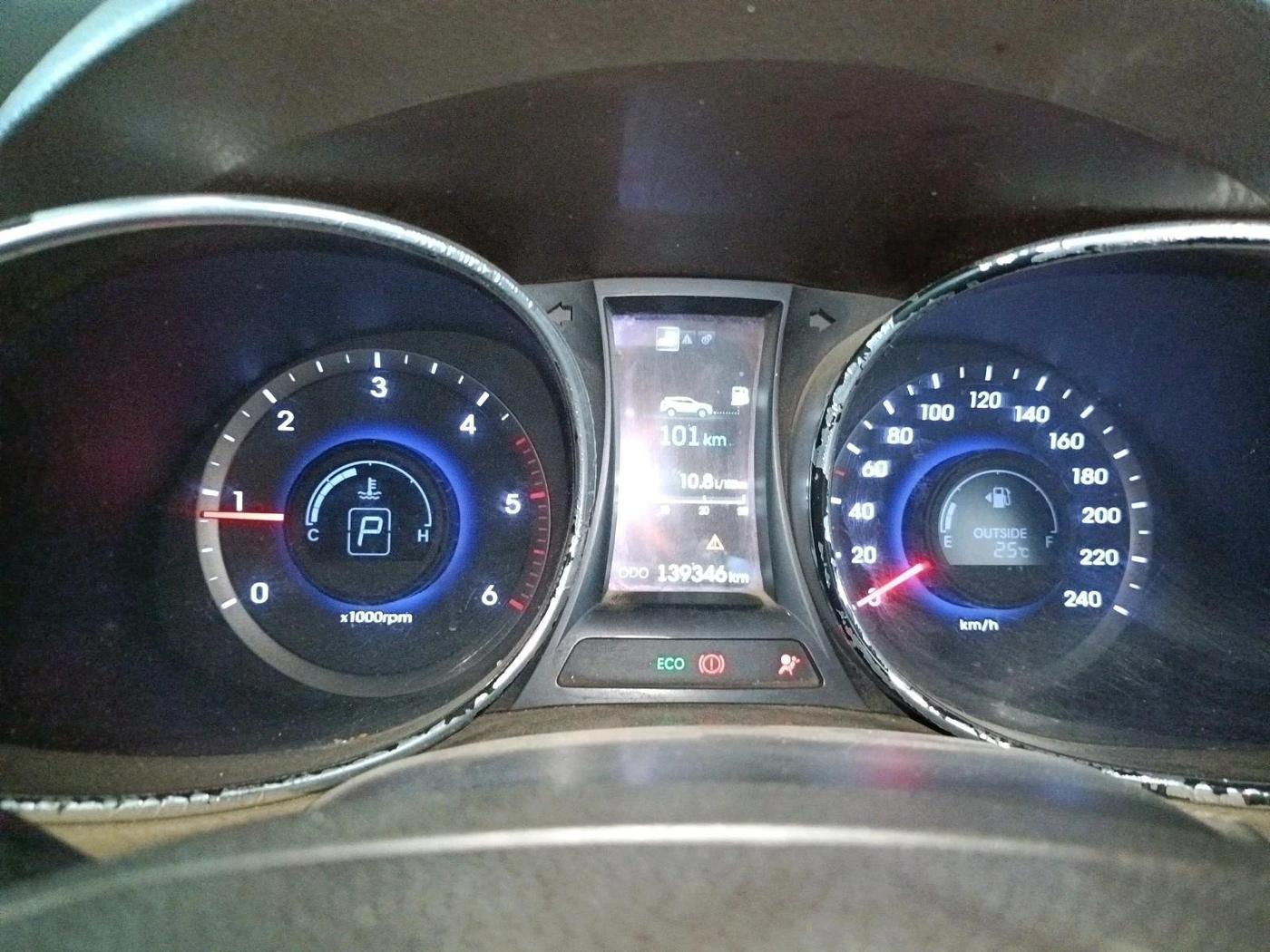 2015 Hyundai Santa Fe 4 WD AT, Diesel, Automatic, 1,39,346 km, interior