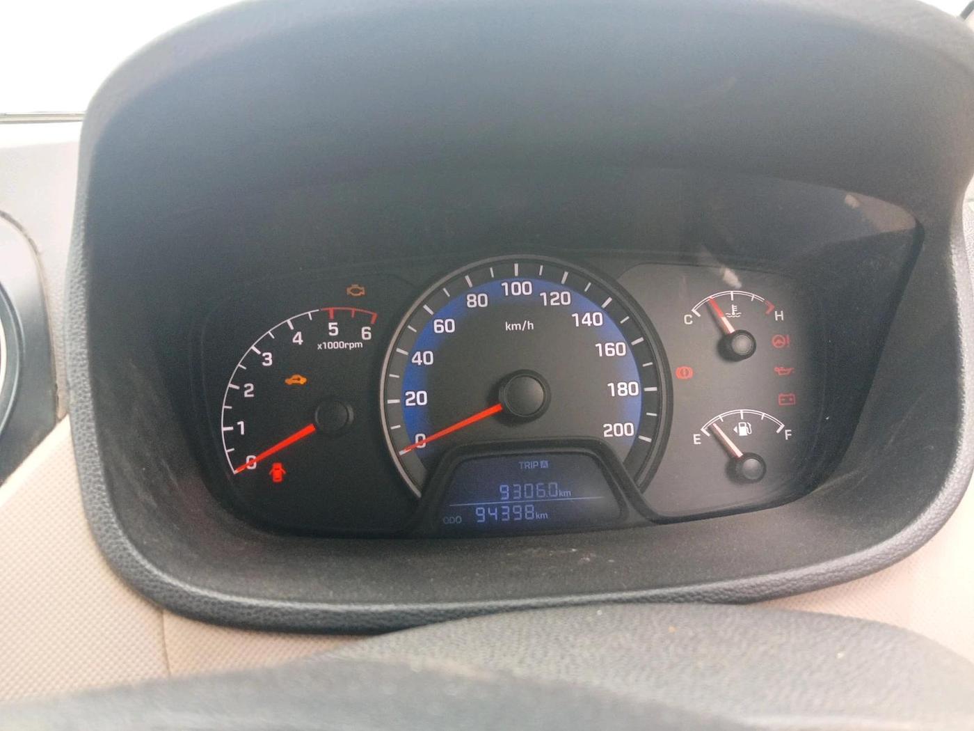 2016 Hyundai Xcent BASE 1.1, Diesel, Manual, 94,398 km, interior
