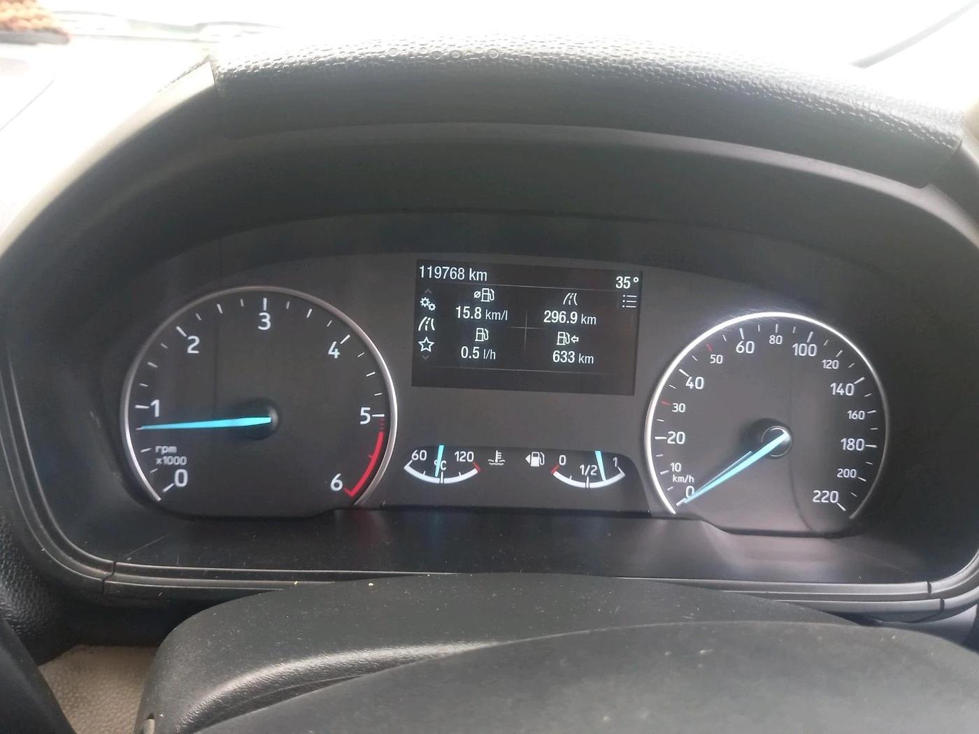 2020 Ford Ecosport TITANIUM 1.5L DIESEL, Diesel, Manual, 1,19,768 km, interior