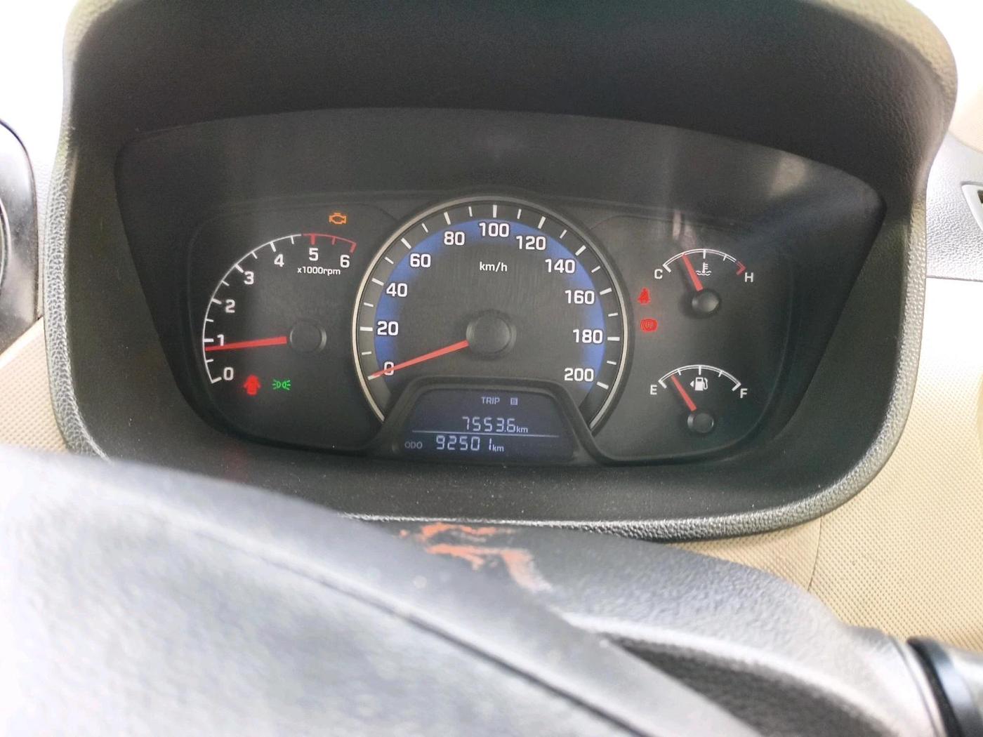2017 Hyundai Xcent BASE 1.1, Diesel, Manual, 92,501 km, interior