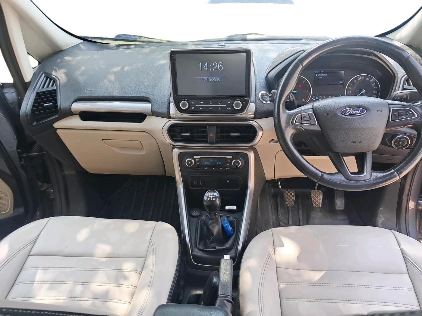 2021 Ford Ecosport TITANIUM 1.5L DIESEL, Diesel, Manual, 1,56,501 km, interior