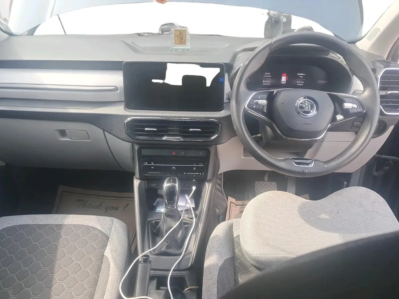 2025 Skoda Kylaq Signature Plus AT, Petrol, Automatic, 34,480 km, interior