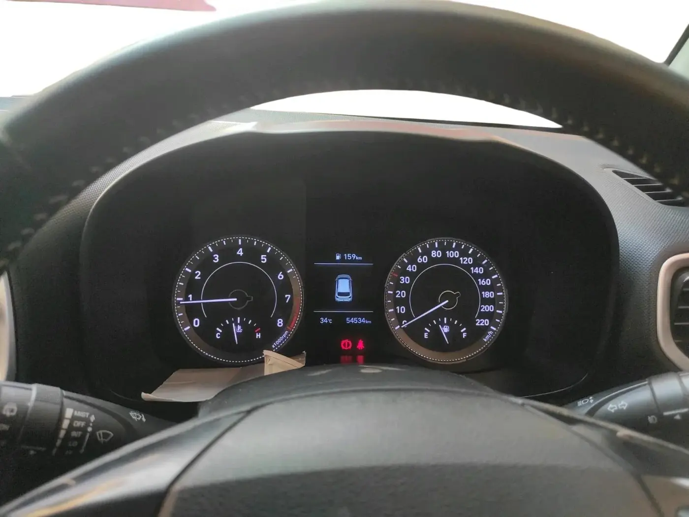 2019 Hyundai VENUE SX 1.0 (O) TURBO, Petrol, Manual, 54,534 km, interior