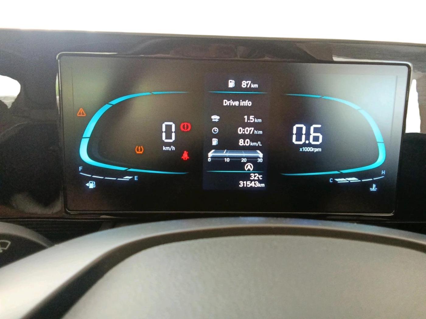 2024 Hyundai Verna SX 1.5 l MPI, Petrol, Manual, 31,543 km, interior