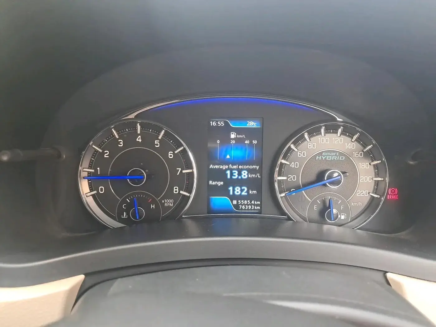 2018 Maruti Ciaz ALPHA 1.5 SHVS PETROL, Petrol, Manual, 76,393 km, interior