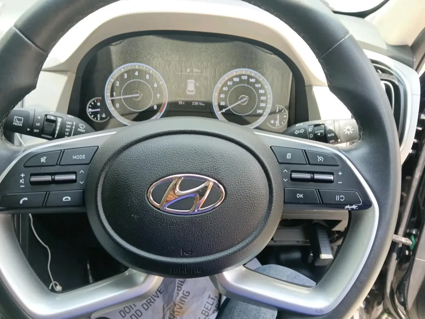 2022 Hyundai Creta SX EXECUTIVE 1.5 PETROL, Petrol, Manual, 23,816 km, interior