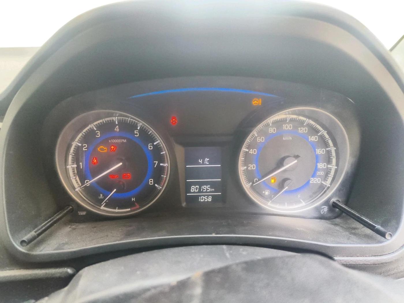 2017 Maruti Baleno DELTA PETROL 1.2, CNG, Manual, 80,195 km, interior