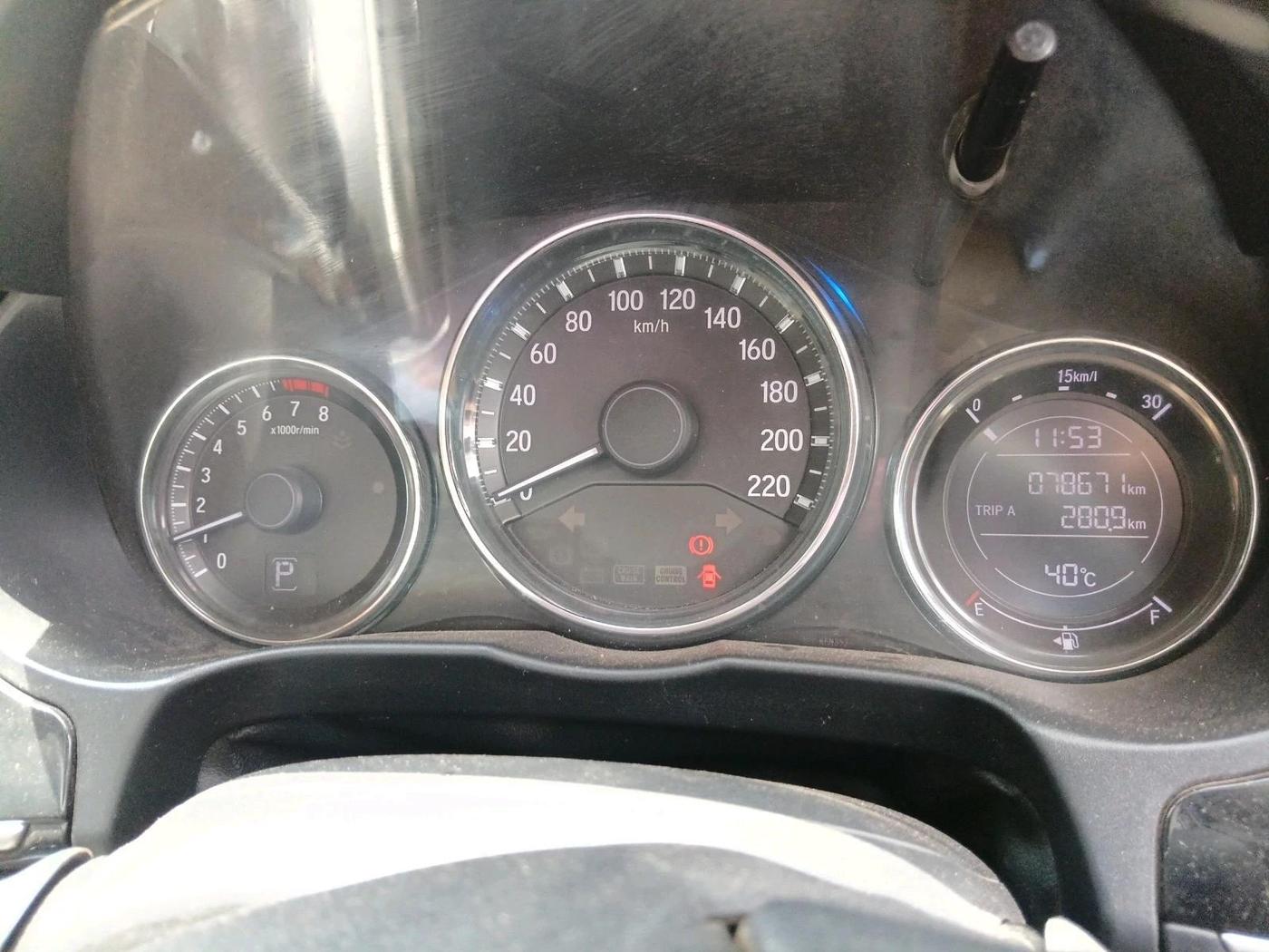 2017 Honda City 1.5L I-VTEC VX CVT, CNG, Automatic, 78,671 km, interior