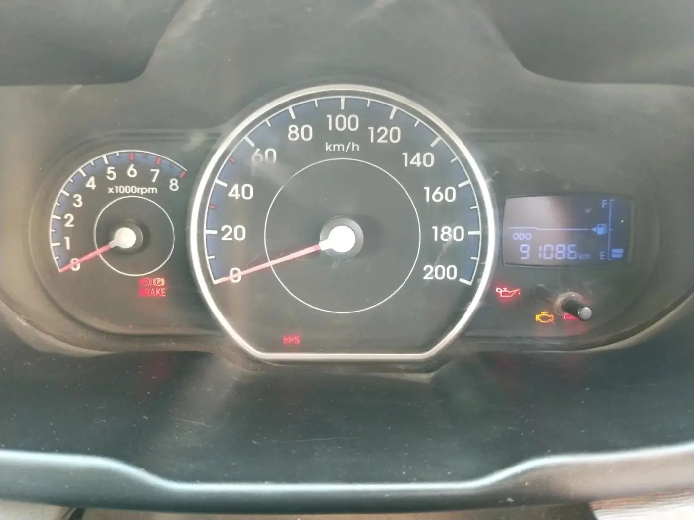 2013 Hyundai i10 SPORTZ 1.1, CNG, Manual, 91,086 km, interior