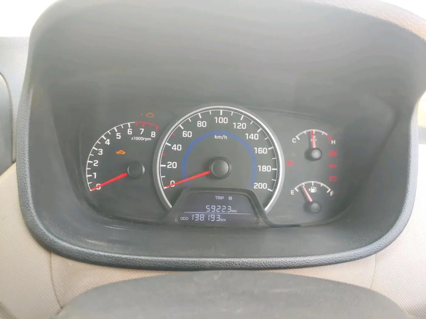 2018 Hyundai Grand i10 MAGNA 1.2 KAPPA VTVT, CNG, Manual, 1,38,193 km, interior