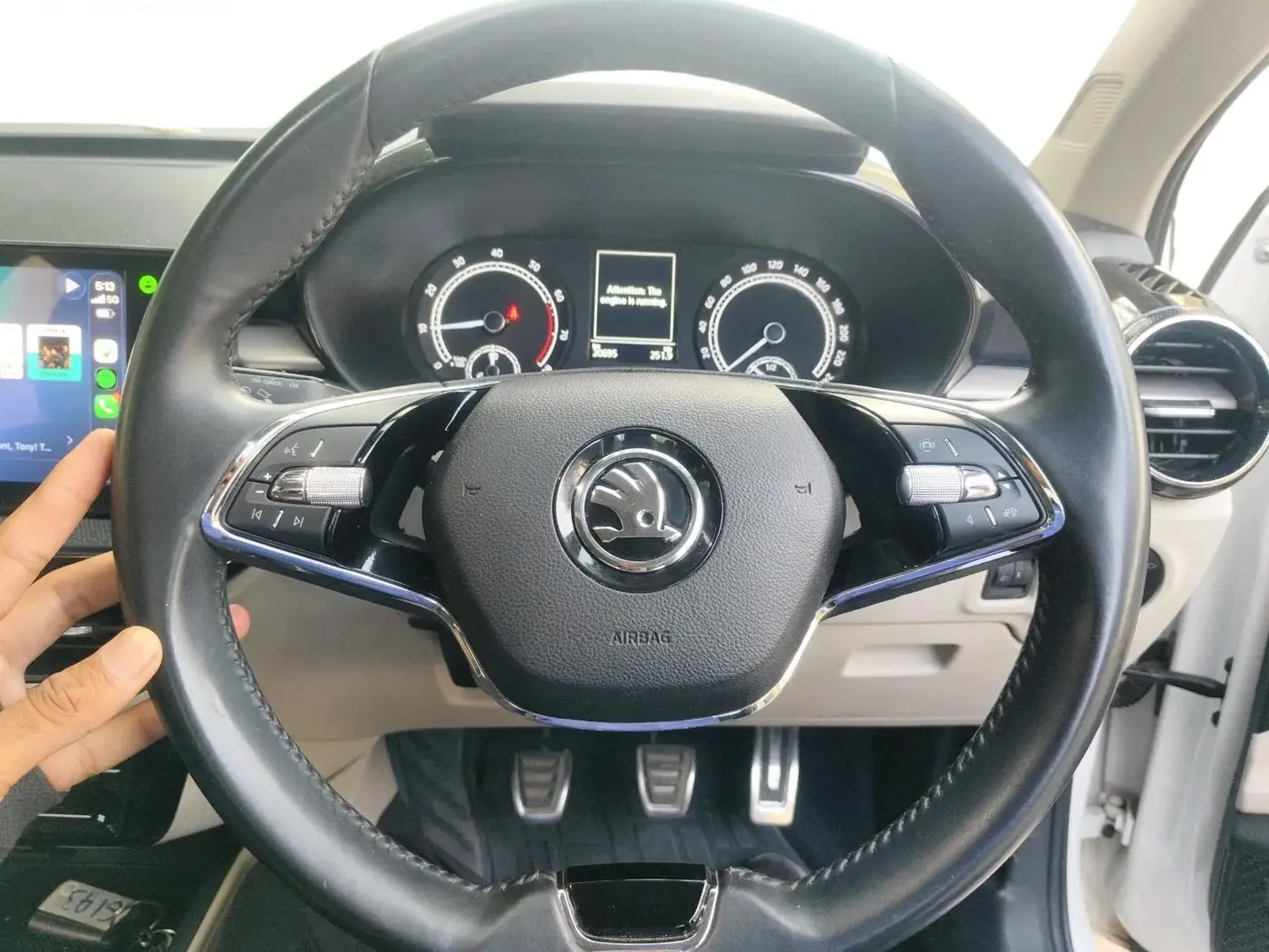 2024 Skoda SLAVIA AMBITION 1.0L TSI MT, Petrol, Manual, 20,695 km, interior