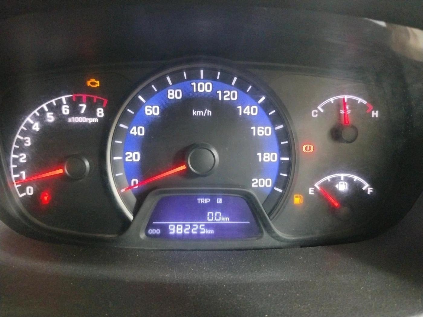2016 Hyundai Xcent BASE 1.2, CNG, Manual, 98,225 km, interior