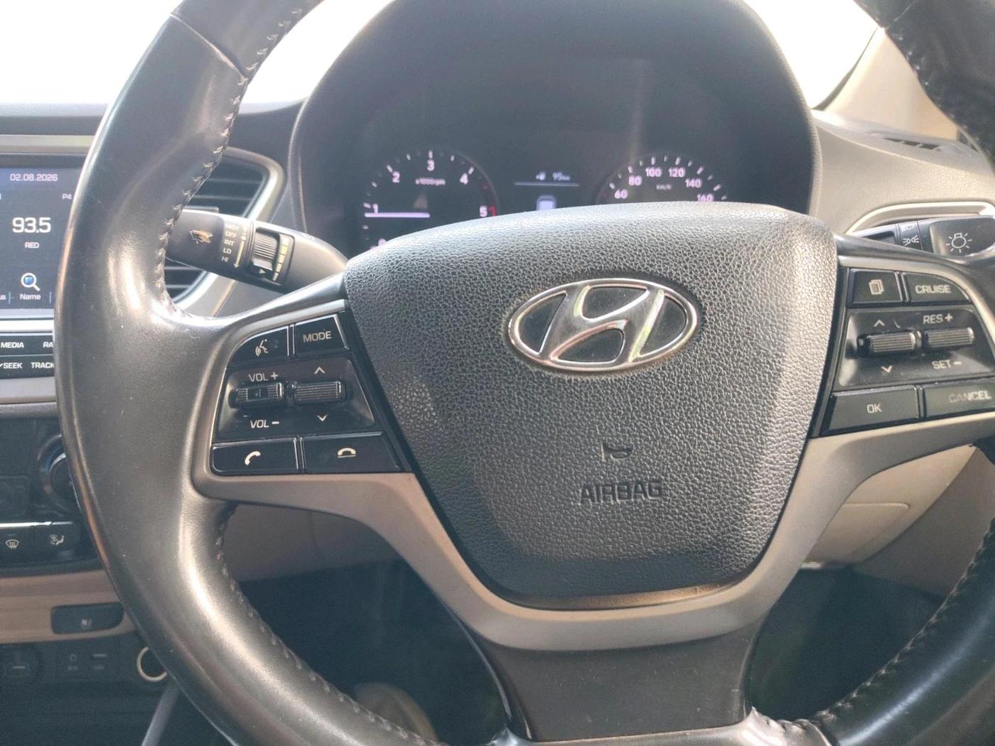 2018 Hyundai Verna 1.6 SX (O) CRDI MT, Diesel, Manual, 97,614 km, interior
