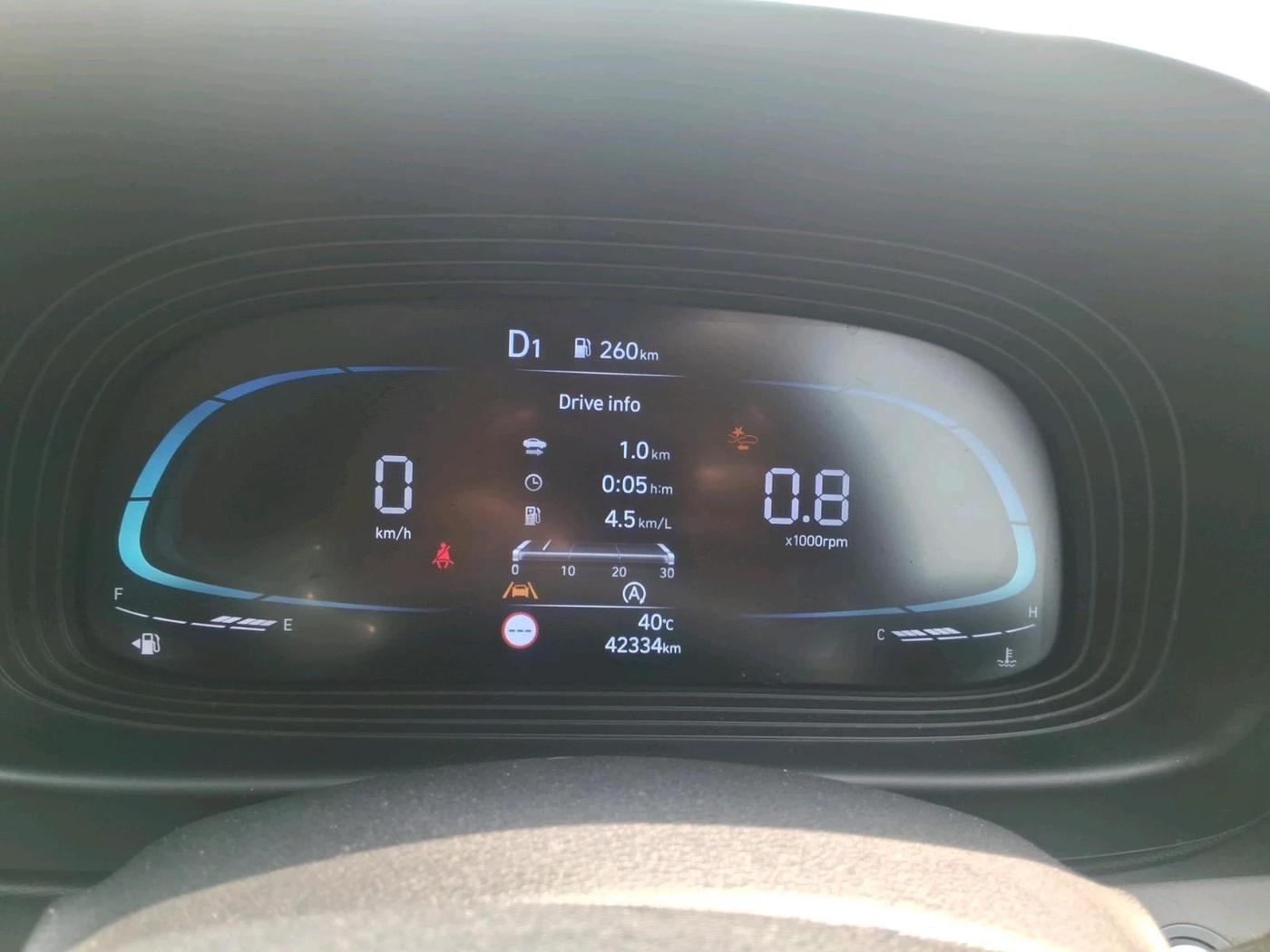 2023 Hyundai VENUE SX (O) 1.0 TURBO DCT, Petrol, Automatic, 42,334 km, interior
