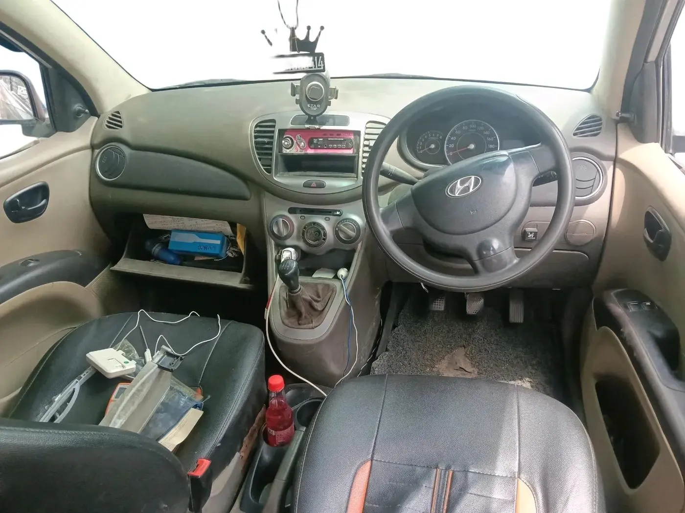 2011 Hyundai i10 ERA 1.1, CNG, Manual, 1,16,721 km, interior
